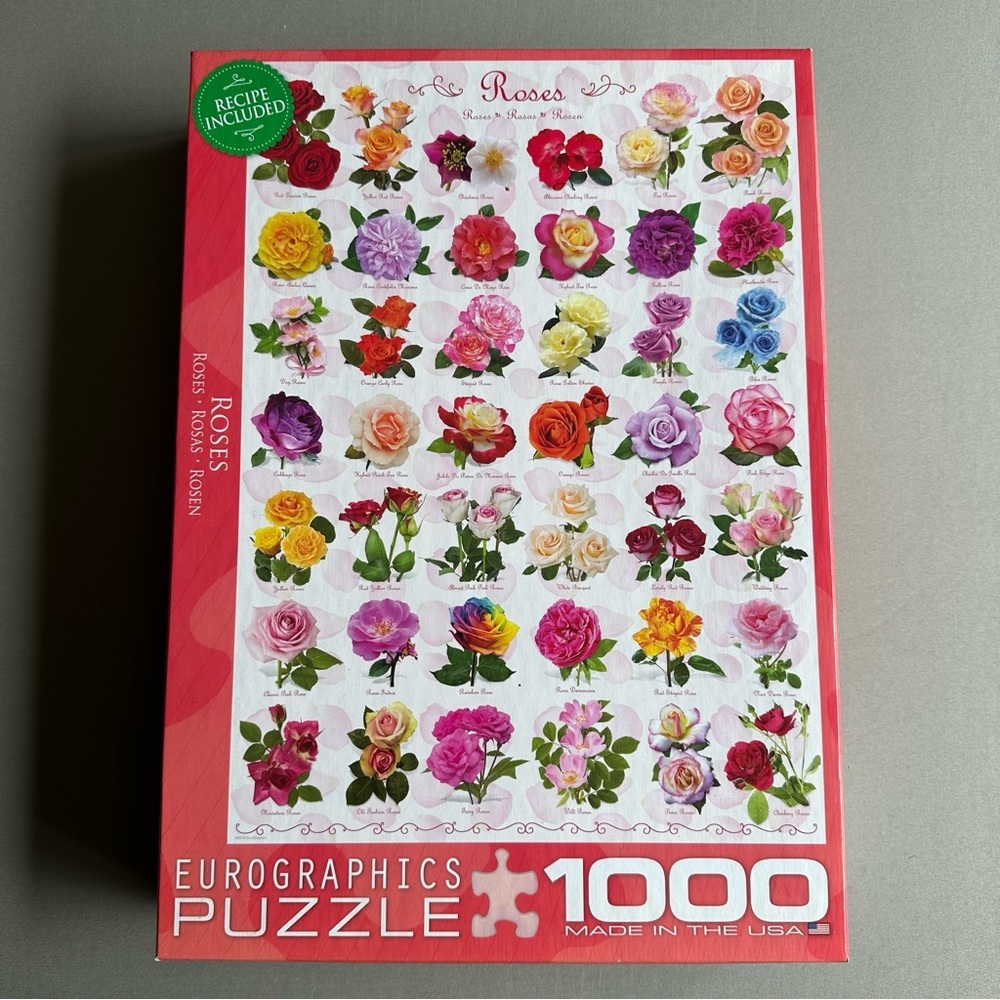 EUROGRAPHICS 1000pc Rose themes jigsaw puzzle